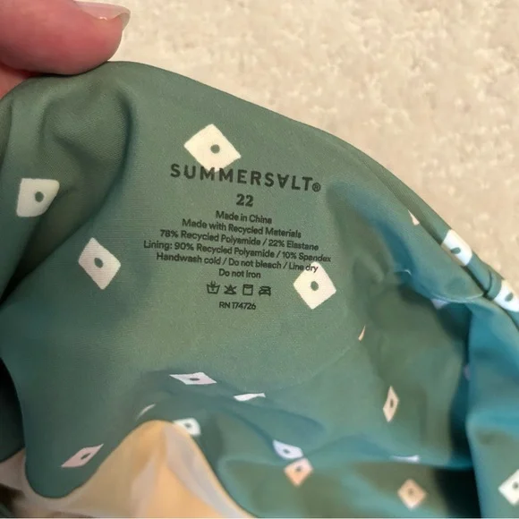 Summersalt Sidestroke One Piece Swimsuit - Size 22 NEW! - Picture 3 of 6